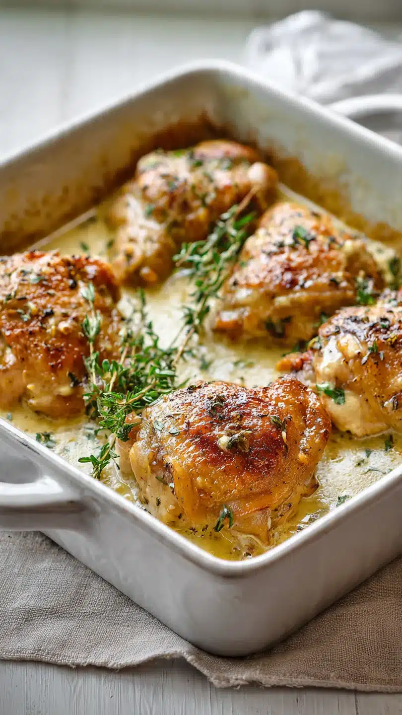 Creamy Oven Baked Chicken Thighs - Image 3