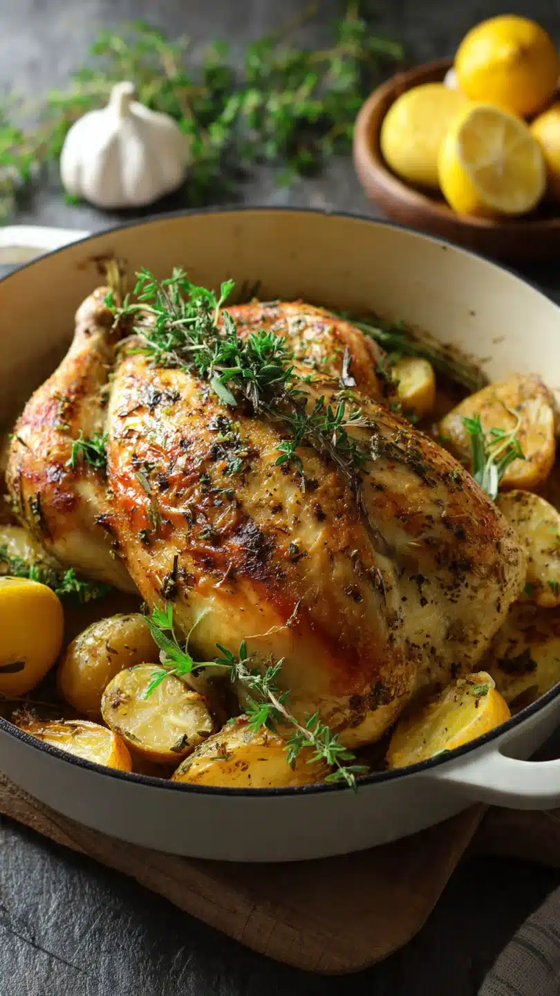 Lemon Herb Pot Roast Chicken - Image 3
