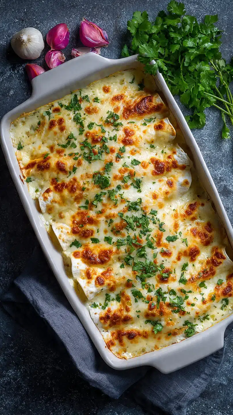 Easy Creamy White Chicken Enchiladas - Image 3