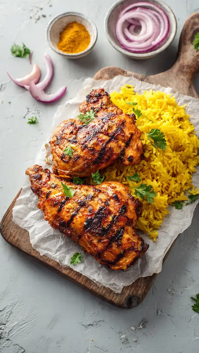 Grilled Tandoori Chicken with Indian-Style Rice - Image 3