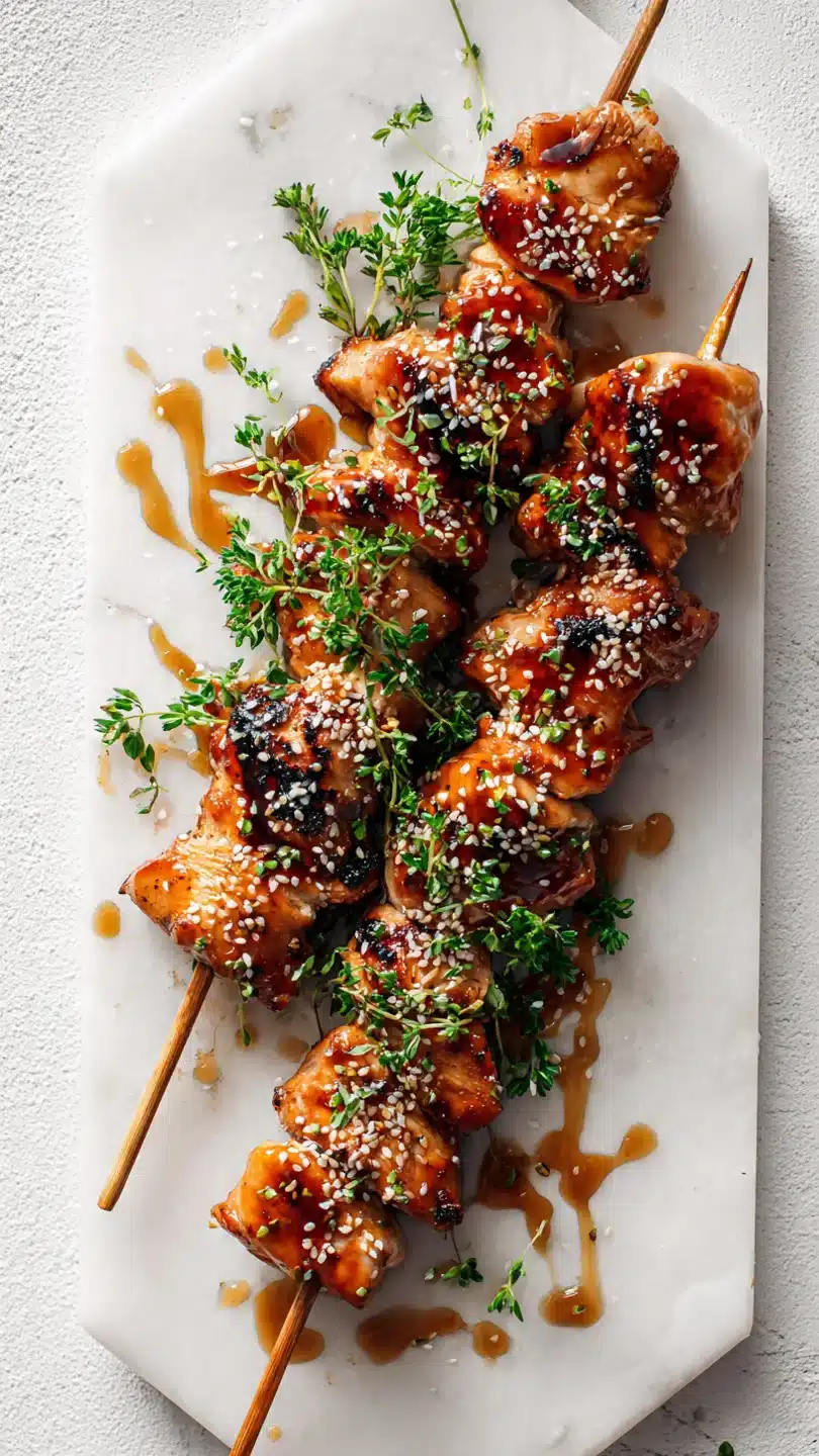 Honey Garlic Chicken Skewers - Image 3