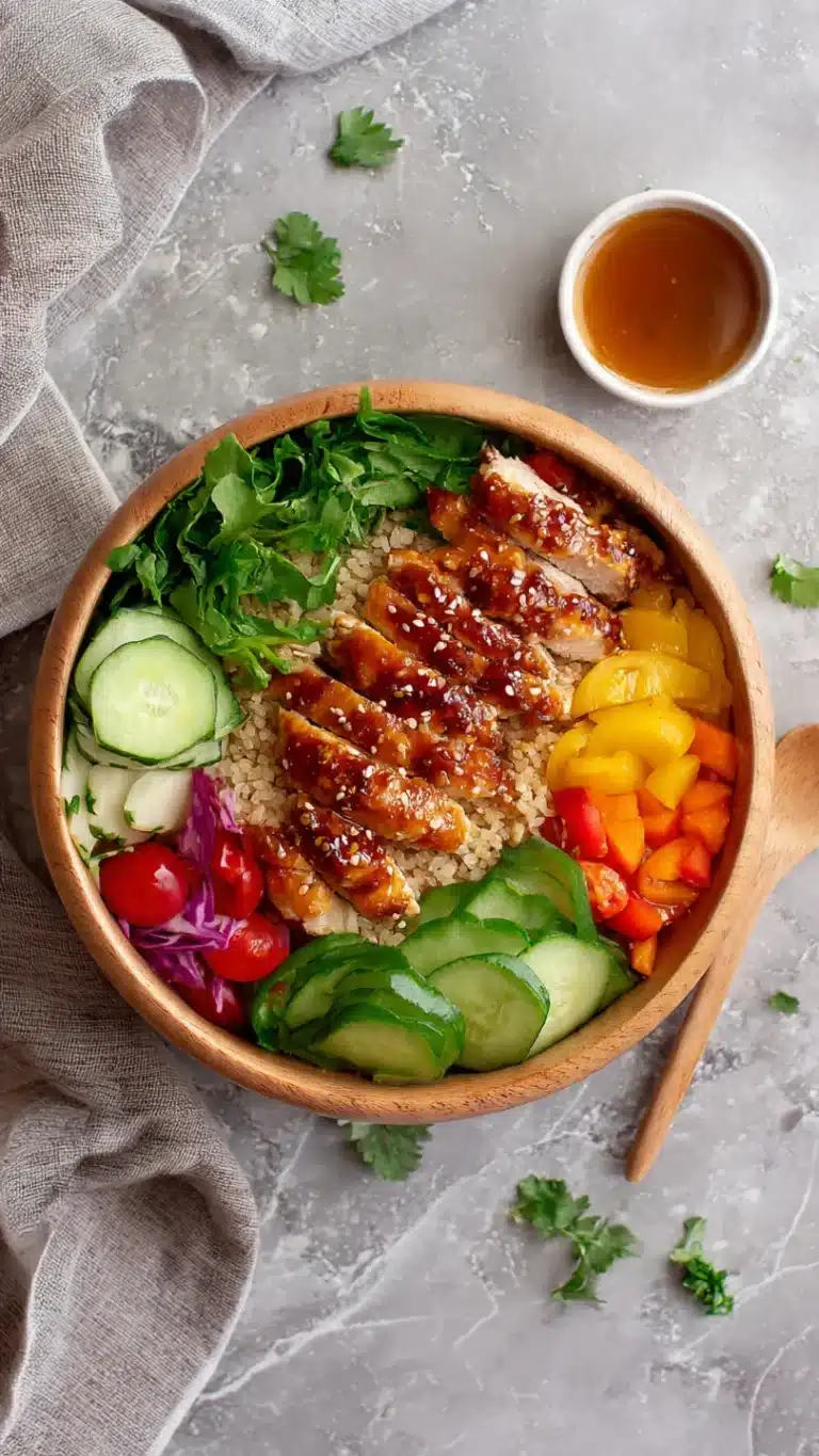 Hot Honey Chicken Bowl: Sweet & Spicy Hot Honey Chicken Bowl – Meal Prep Made Tasty - Image 1